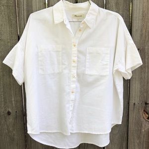 Madewell white soft button down
